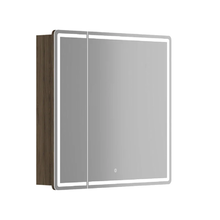 Зеркальный шкаф Sancos Mirror MI80ECH, 80 см, с подсветкой, цвет дуб чарльстон