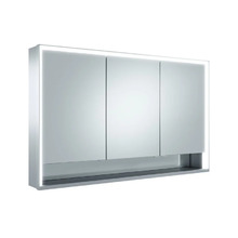 Зеркальный шкаф Keuco Royal Lumos 14305171304, 120 см, с подсветкой, с подогревом, анодированный серебристый алюминий/зеркало