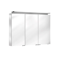 Зеркальный шкаф Keuco Royal L1 13604171302, 100 см, с подсветкой, алюминий серебристый