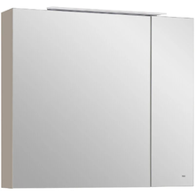 Зеркальный шкаф Roca Oleta A857647515, 80 см, с подсветкой, цвет капучино