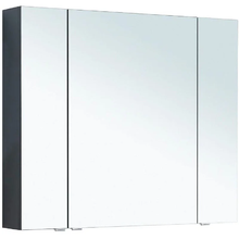 Зеркальный шкаф Aquanet Алвита New, 90 см, цвет антрацит матовый, 303896