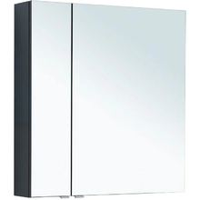 Зеркальный шкаф Aquanet Алвита New, 80 см, цвет антрацит матовый, 277535