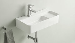 Раковина CeramaLux Серия N, 78691, 60 см, фаянс, цвет белый