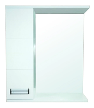 Зеркальный шкаф Loranto Дина 60 x 70 см, белый, левый/правый