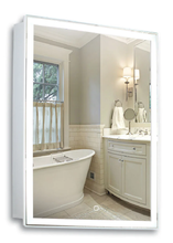 Зеркальный шкаф Azario Киото 53.5 x 75 см, розетка, белый, LED-00002357