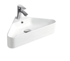 Раковина CeramaLux N, 56 х 34 см, подвесная/накладная, белая, 78377