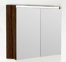 Зеркальный шкаф Armadi Art Vallessi 547-Z 80 см с подсветкой, зебрано