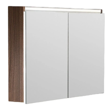 Зеркальный шкаф Armadi Art Vallessi 546-D 100 см с подсветкой, dark oak