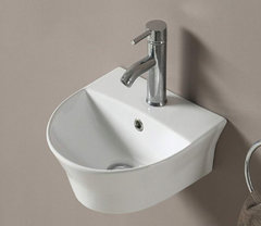 Раковина CeramaLux N, 33 х 35 см, подвесная, белая, 78370