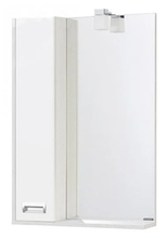 Зеркальный шкаф Акватон Бекка Pro 60 см, без подсветки, белый, дуб сомерсет, 1A214602BAC20