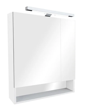 Зеркальный шкаф Roca The Gap Original 80 см, Z.RU93.0.288.7, c LED подсветкой и розеткой, белый глянцевый