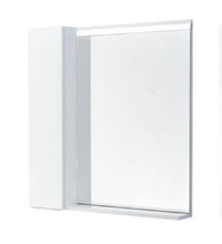 Зеркало-шкаф Акватон Рене 1A222502NRC80 80.1 x 85.1см с подсветкой, левый, цвет белый/грецкий орех