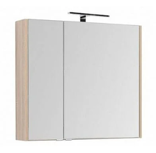 Зеркало-шкаф Aquanet Остин 00201729 85 см, цвет дуб сонома/белый