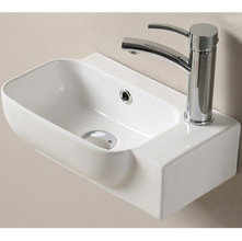 Раковина CeramaLux Серия N 78580L, 40 х 25 см, подвесная, белая