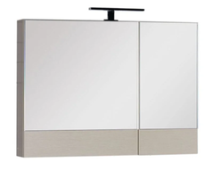 Зеркало-шкаф Aquanet Нота 90 (камерино) 00158858, цвет светлый дуб