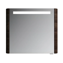 Зеркальный шкаф Am.Pm Sensation M30MCL0801NF, цвет - орех, с подсветкой, левый, 80 см