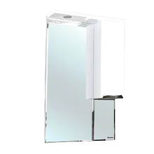 Зеркальный шкаф Bellezza Альфа 4618808002018/4618808001011, 55 см, с подсветкой, цвет белый, левый/правый