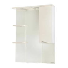 Зеркальный шкаф Bellezza Эйфория 4619113002076/4619113001079, 80 см, с подсветкой, цвет бежевый, левый/правый