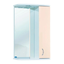 Зеркальный шкаф Bellezza Астра 4614909002070/4614909001073, 60 см, с подсветкой, цвет бежевый, левый/правый