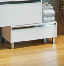 Комод Акватон Капри 1A231103KP010 80 см напольный, цвет белый глянцевый