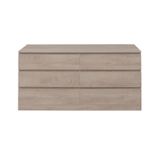 Комод Aquanet Сканди, 160 x 48.3 х 79.7 см, напольный, 6 ящиков, дуб эдгрейн, 00302547