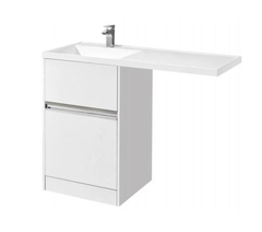 Тумба с раковиной Акватон Лондри под стиральную машину 120 см, напольная, левая, 1A2359K1LH010