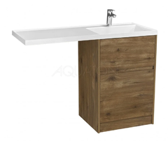 Тумба под раковину Акватон Лондри 60 см под стиральную машину, дуб рустикальный, 1A2669K1LHDR0