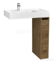 Тумба под раковину Акватон Лондри 20 см под стиральную машину, дуб рустикальный, 1A2671K1LHDR0