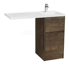 Тумба под раковину Акватон Лондри 40 см под стиральную машину, дуб кантри, 1A2670K1LHDY0