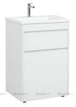 Тумба под раковину Aquanet Токио 58 00239290 (напольная, 1 ящик), цвет белый