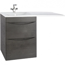 Тумба под стиральную машину Bellezza Олиссия 4639419110428, 60 см, напольная, цвет серый