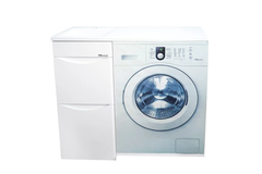 Тумба под раковину Bellezza Олиссия 100 см, напольная, 2 ящика, универсальная, белый, 4639417110017