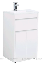Тумба под раковину Aquanet Токио 48 00237744 (напольная, 1 ящик, 2 дверцы), цвет белый