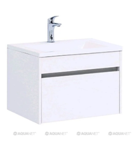 Тумба под раковину Aquanet Токио 58 00236916 (подвесная, 1 ящик), цвет белый