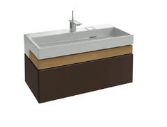 Тумба под раковину Jacob Delafon Terrace 100 см, EB1187-N23, подвесная, цвет - коричневый лак