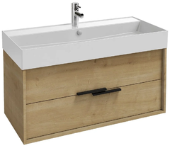 Тумба под раковину Jacob Delafon Vivienne 100 см, корпус арлингтонский дуб, фасад арлингтонский дуб, без ручек, EB1585-E70-E70