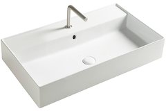 Раковина керамическая Tecla by Cezares Twenty TW05011, 81 х 46 см, чаша в центре, белый