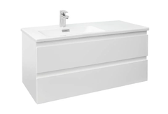 Тумба под раковину Jacob Delafon Madeleine, 100 см, блестящая белая, левая, EB2054-J5
