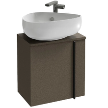 Тумба под раковину Jacob Delafon Nouvelle Vague 45 см, EB3045D-NR2, цвет коричневая кожа, петли справа