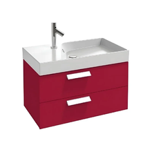 Тумба под раковину Jacob Delafon Rythmik 80 см, подвесная, EB1302-R3, цвет малиновый глянцевый