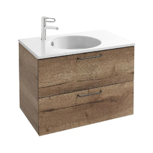 Тумба под раковину Jacob Delafon Odeon Rive Gauche 90 см, EB2523-R9-E52, цвет дуб табак меламин, ручки черные