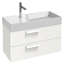 Тумба под раковину Jacob Delafon Rythmik, 80 см, подвесная, белый меламин, EB1302-N18