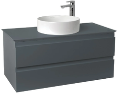 Тумба со столешницей под раковину Jacob Delafon Madeleine, 100 см, со светодиодной подсветкой, серый матовый лак, EB2084-J54