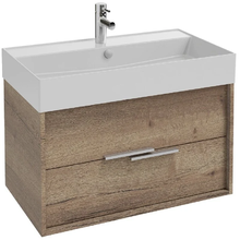 Тумба под раковину Jacob Delafon Vivienne 80 см, корпус дуб табак, фасад дуб табак, ручки хром, EB1507-E52-E52