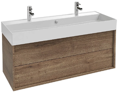 Тумба под раковину Jacob Delafon Vivienne 120 см, корпус дуб табак, фасад дуб табак, без ручек, EB1586-E52-E52