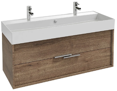 Тумба под раковину Jacob Delafon Vivienne 120 см, корпус дуб табак, фасад дуб табак, ручки хром, EB1509-E52-E52