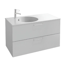 Тумба под раковину Jacob Delafon Odeon Rive Gauche 100 см, EB2524-R5-N18, цвет белый, ручки хром