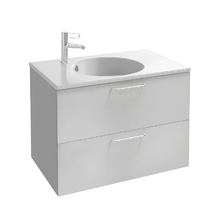 Тумба под раковину Jacob Delafon Odeon Rive Gauche 80 см, EB2522-R5-N18, цвет белый, ручки хром