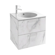 Тумба под раковину Jacob Delafon Odeon Rive Gauche 60 см, EB2520-R5-NR4, цвет белый мрамор, ручки хром