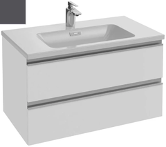 Тумба под раковину Jacob Delafon Vox 80 см, EB2028-RA-442, цвет - серый антрацит